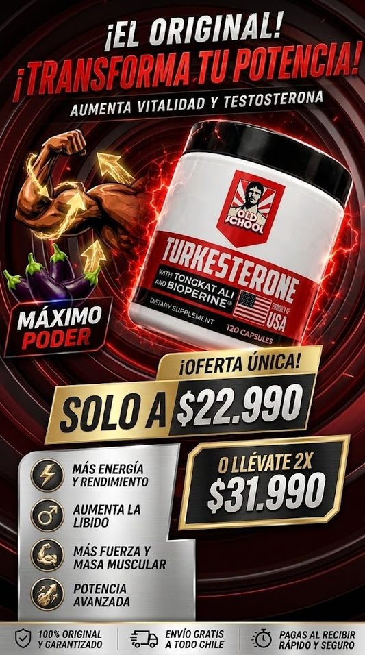 Suplemento Turkesterone™ - Potenciador en Rendimiento Masculino | 60 Cápsulas